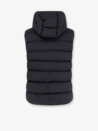 Arinella Matt Black sleeveless down jacket thumbnail