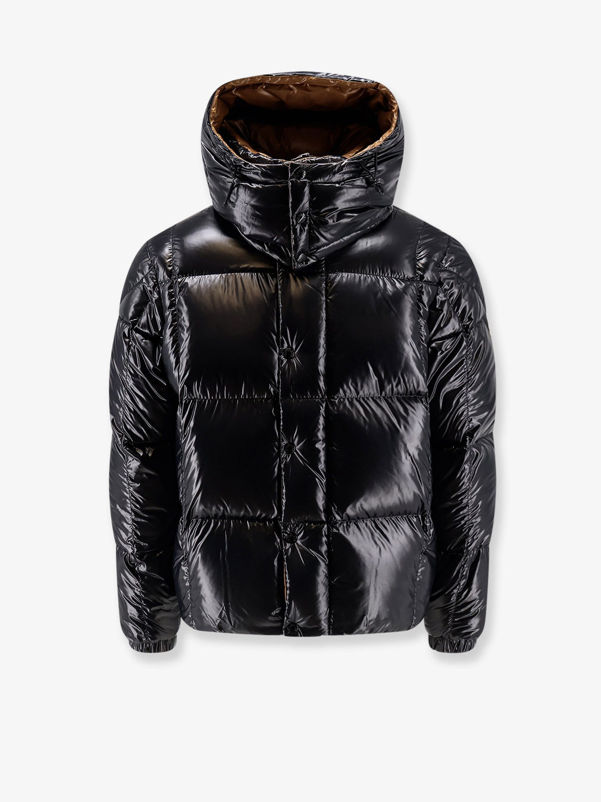 Parana shiny material down jacket with contrasting lining