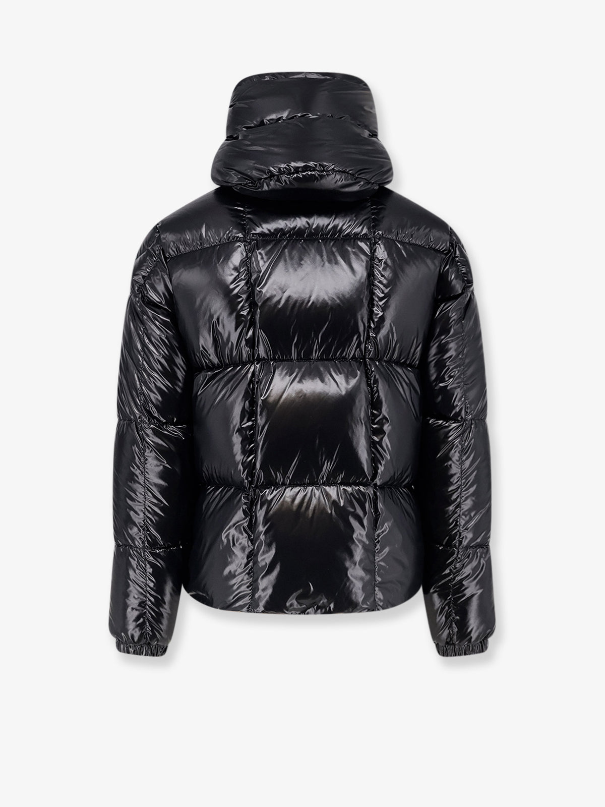 Parana shiny material down jacket with contrasting lining