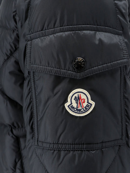 Asurel short down jacket with geometric stitching thumbnail