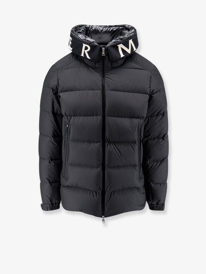 Orvelle nylon down jacket with rubberized Logo detail thumbnail