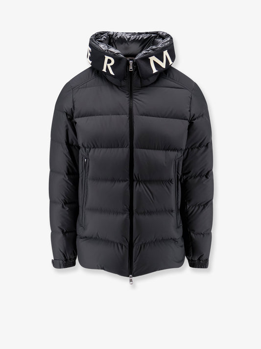 Orvelle nylon down jacket with rubberized Logo detail
