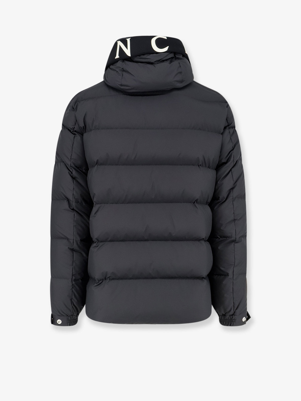 Orvelle nylon down jacket with rubberized Logo detail