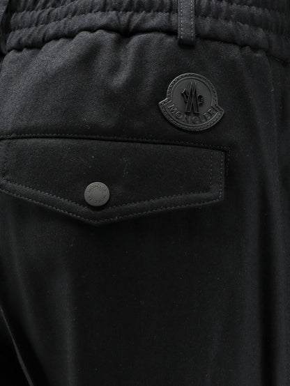 Virgin wool trousers with elastic and drawstring thumbnail