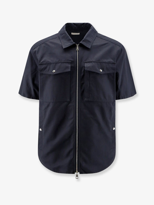 Camicia in misto cotone con zip