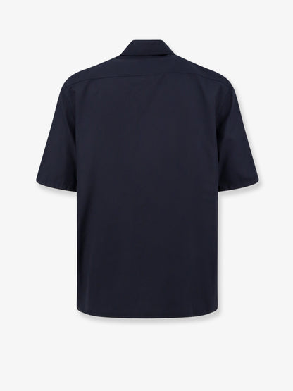 Camicia in misto cotone con zip thumbnail