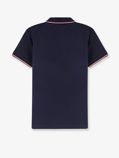 Cotton polo shirt with Logo patch thumbnail