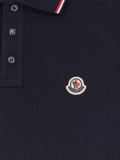 Cotton polo shirt with Logo patch thumbnail