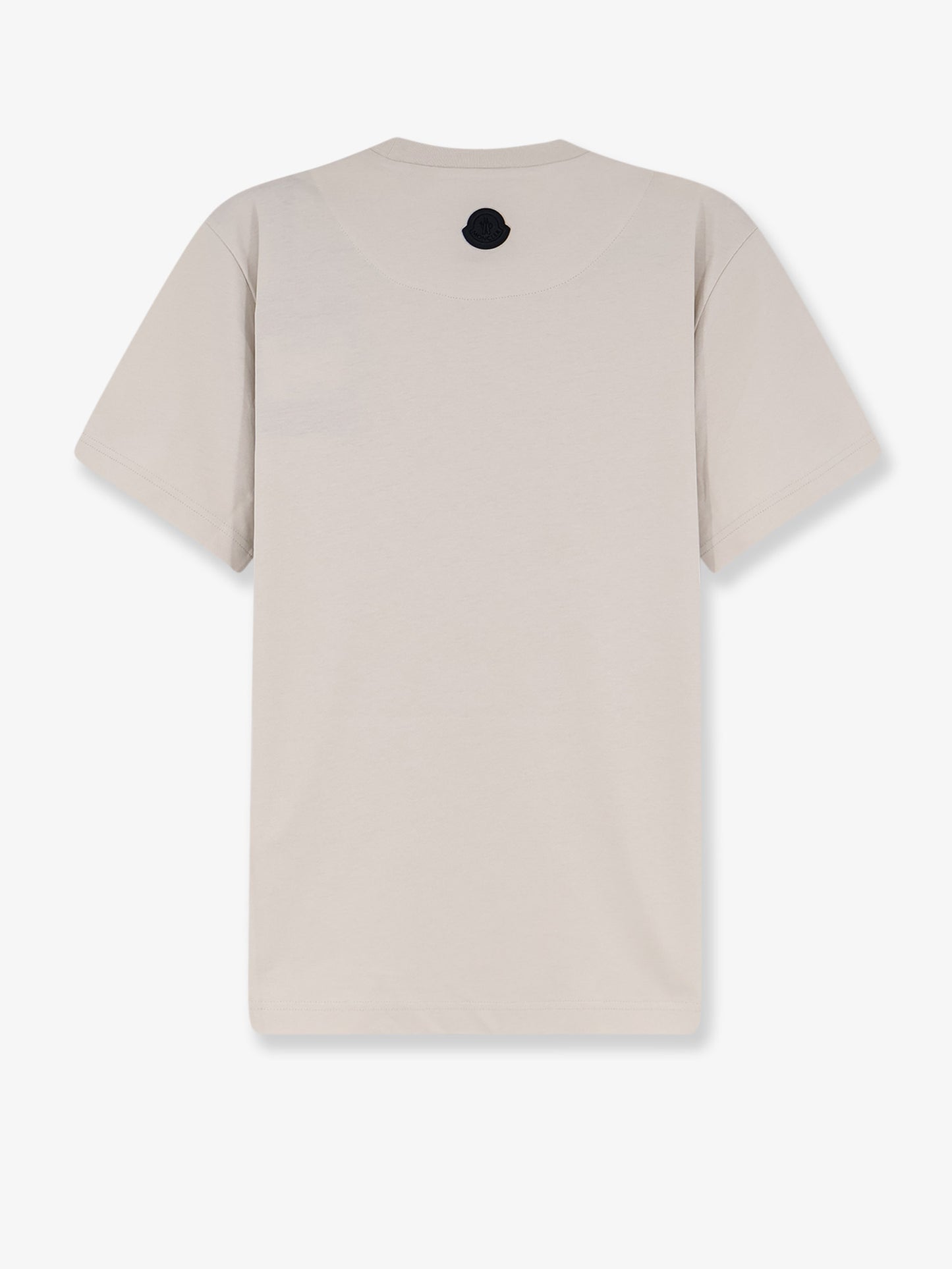 Cotton T-shirt with front logo patch