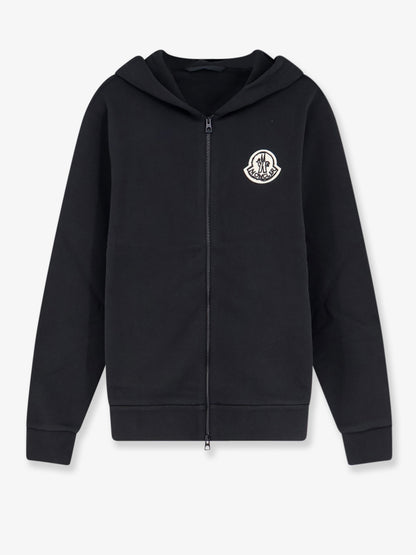 Cotton sweatshirt with logo patch thumbnail