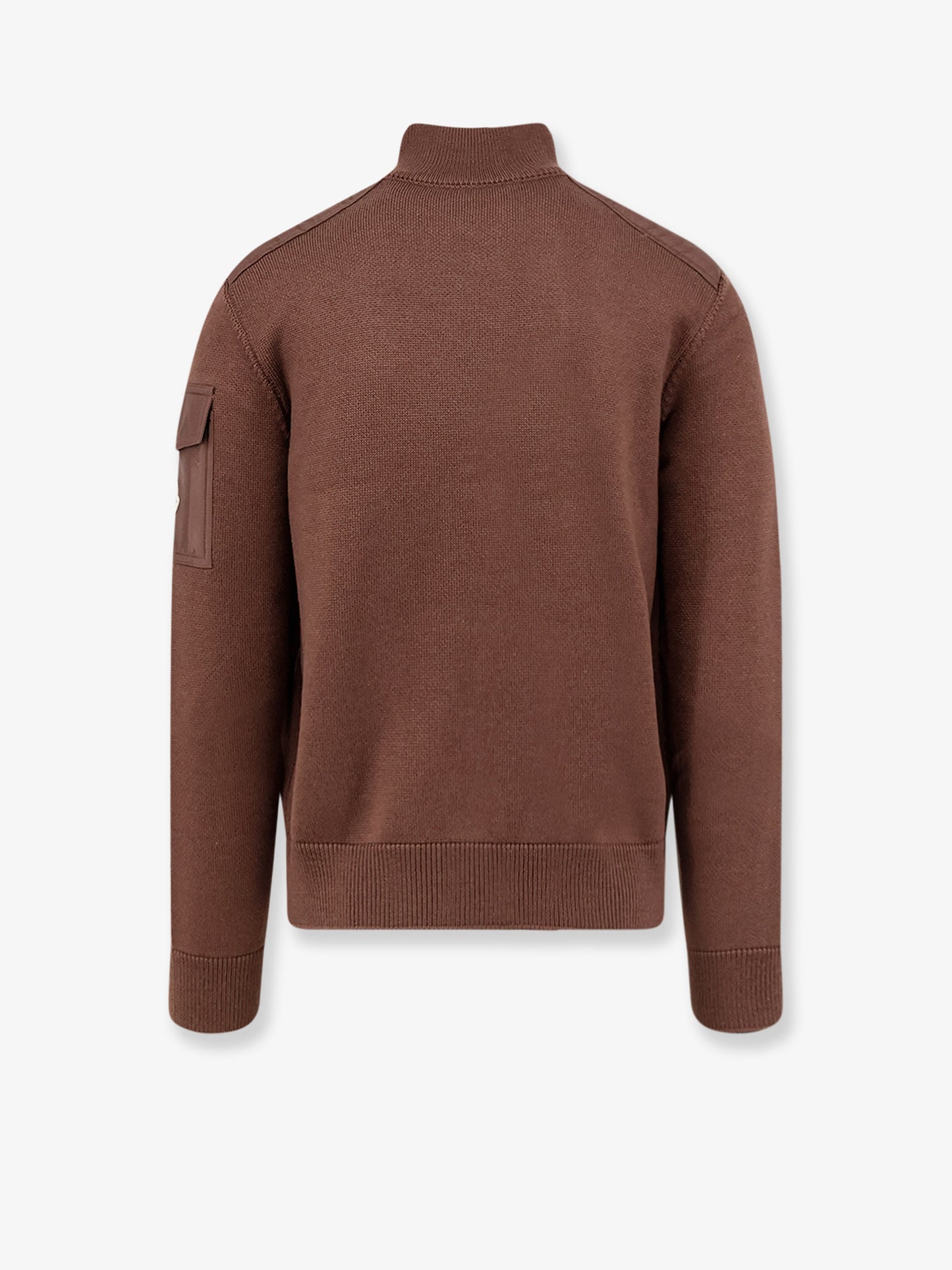 Virgin wool cardigan with Logo patch