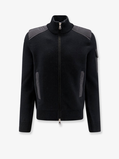 Virgin wool cardigan with Logo patch thumbnail