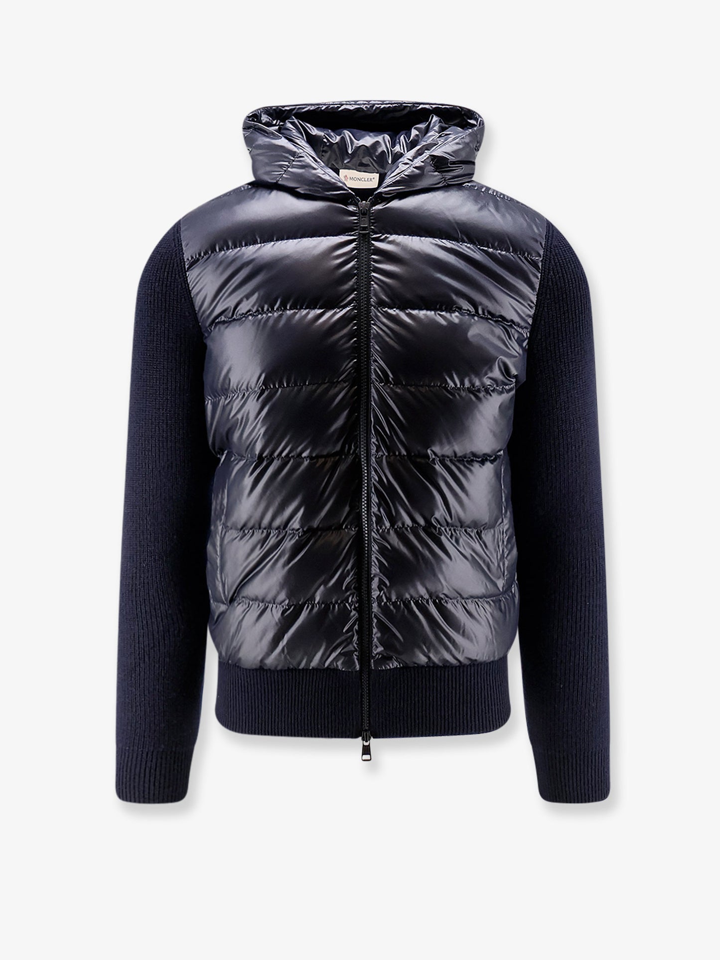 Down Jacket with virgin wool inserts