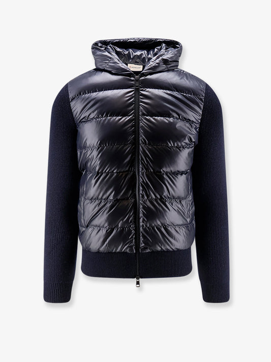 Down Jacket with virgin wool inserts