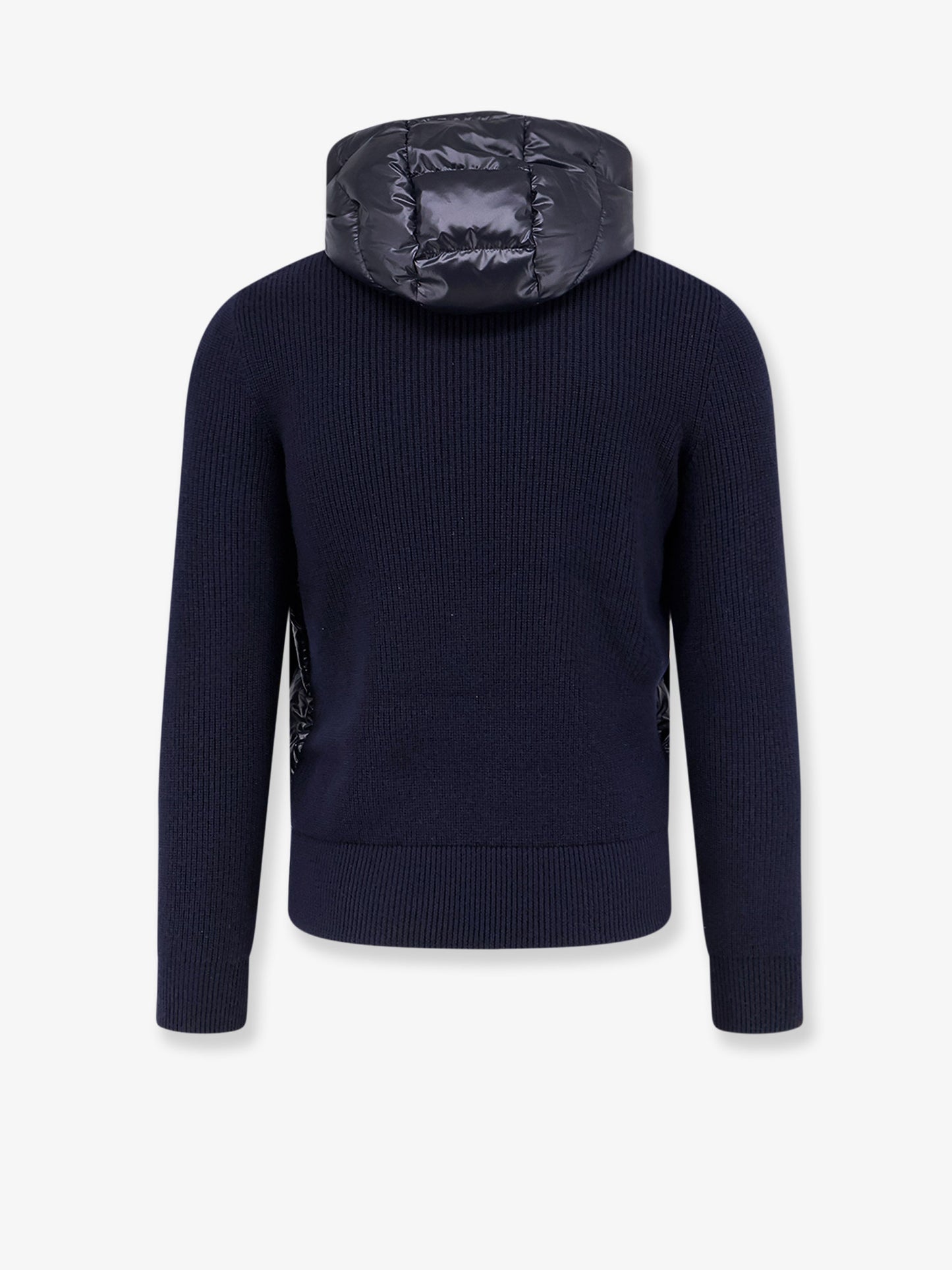 Down Jacket with virgin wool inserts