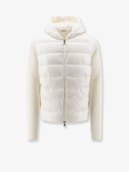 Nylon jacket with wool and cashmere blend sleeves thumbnail