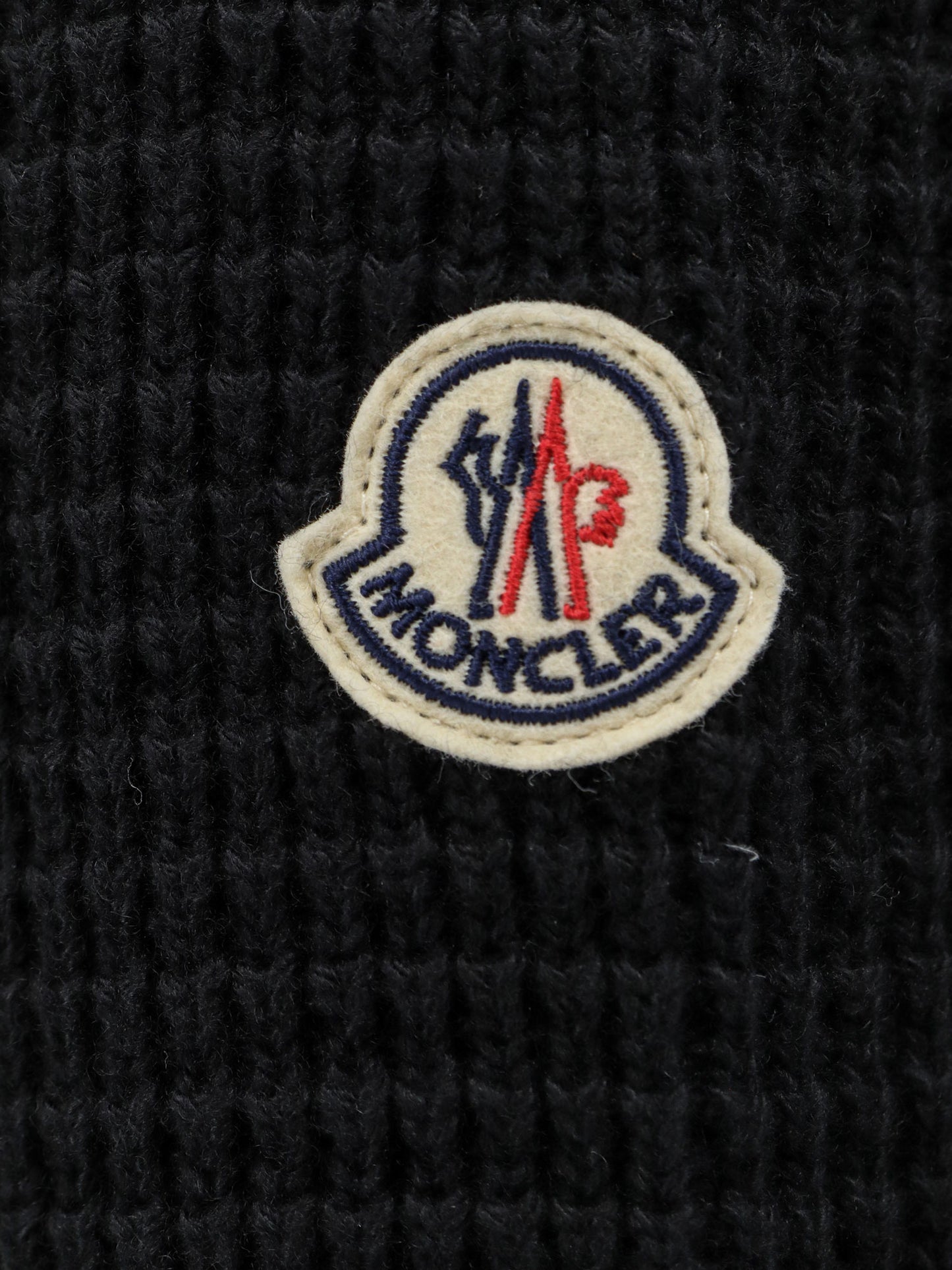 Nylon jacket with wool and cashmere blend sleeves