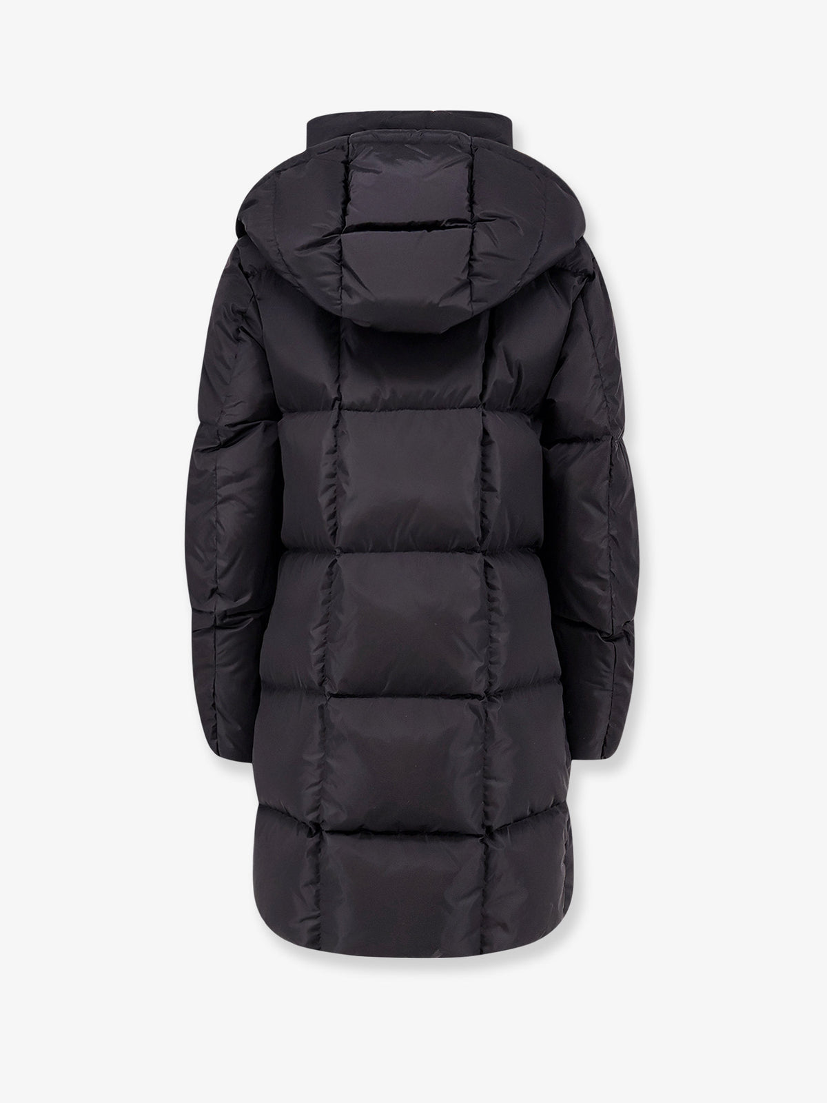 Litte nylon long down jacket