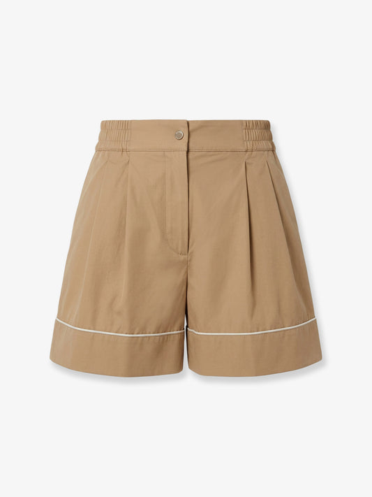 Cotton blend shorts