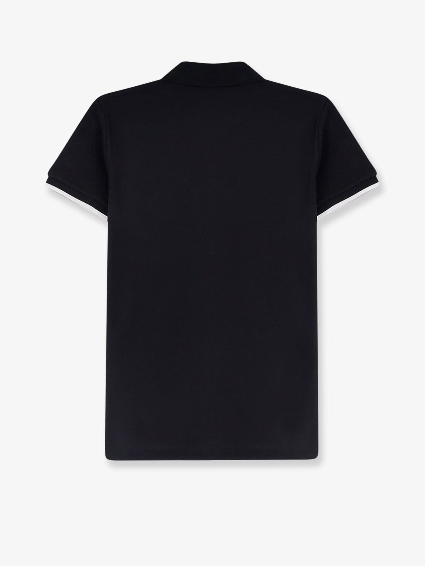 Cotton polo shirt with logo patch