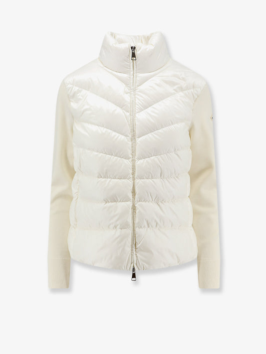 Down Jacket with virgin wool sleeves