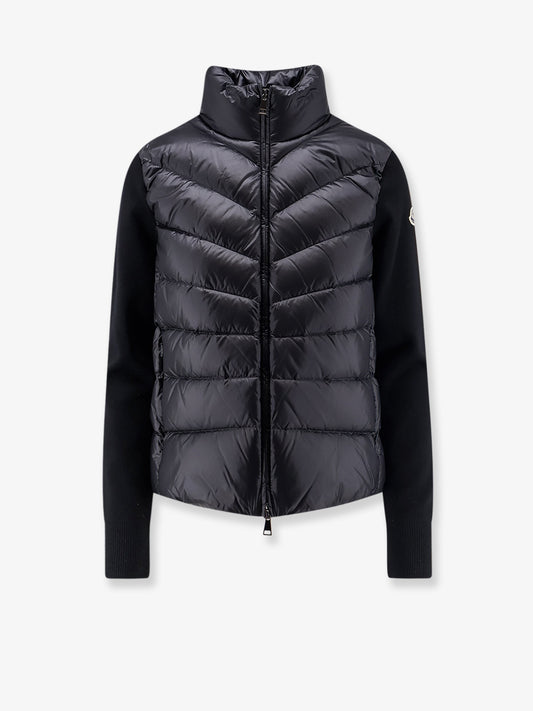 Down Jacket with virgin wool sleeves