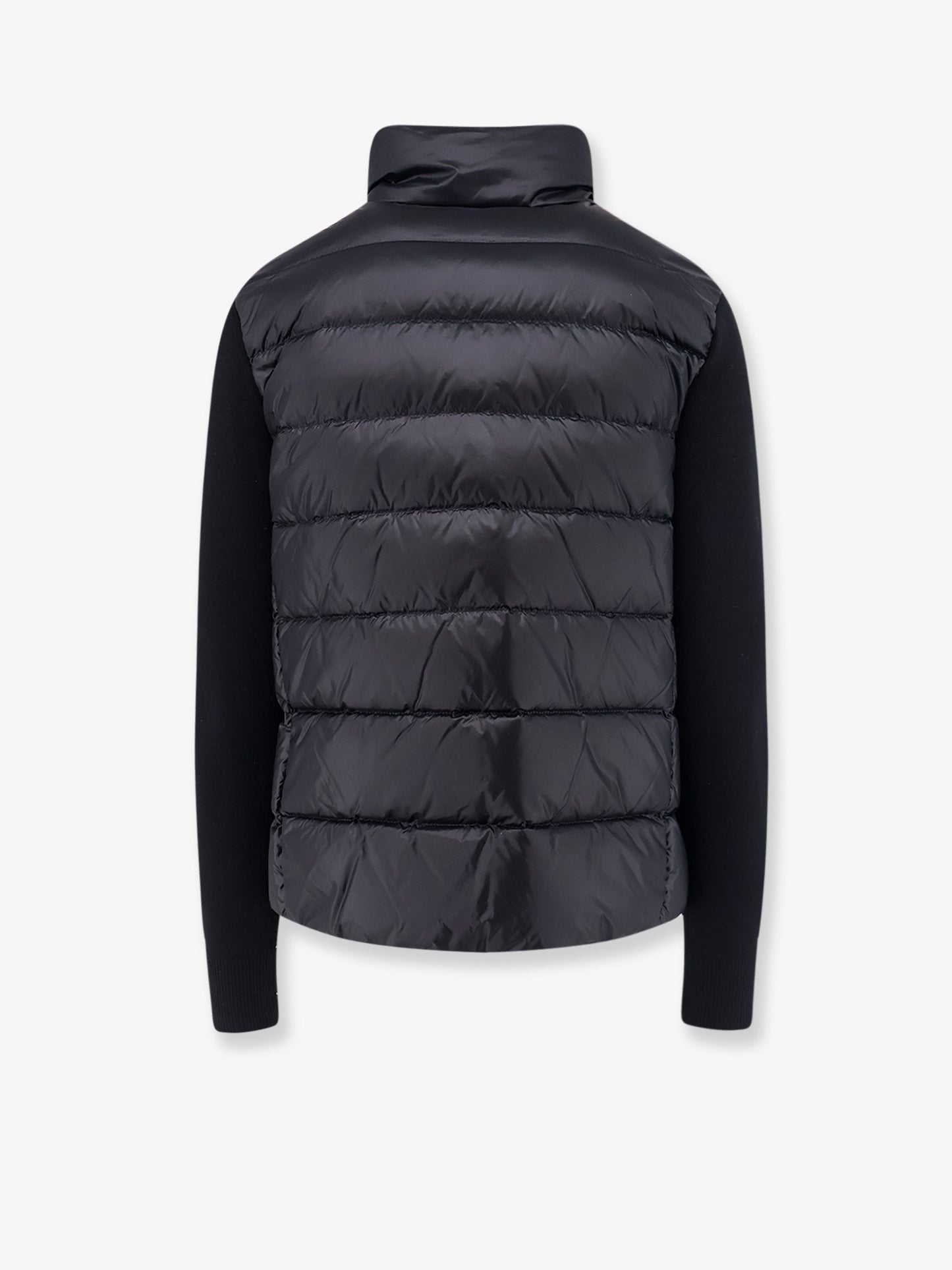 Down Jacket with virgin wool sleeves