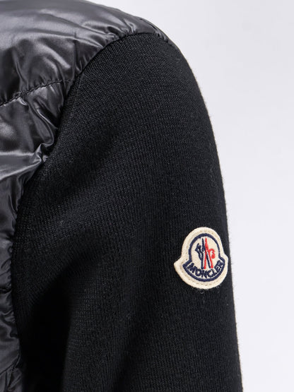 Down Jacket with virgin wool sleeves thumbnail