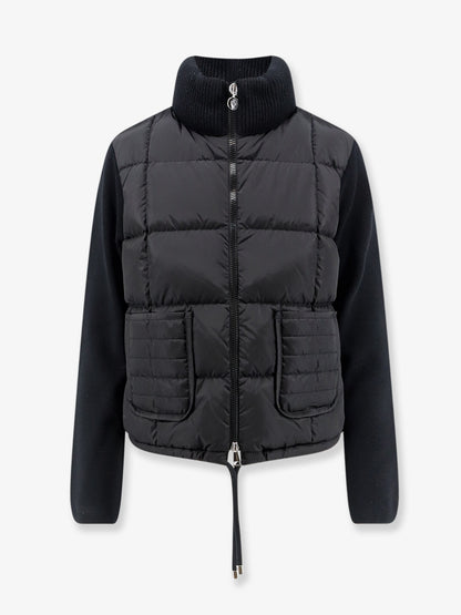 Nylon down jacket with virgin wool inserts thumbnail