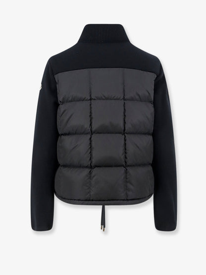 Nylon down jacket with virgin wool inserts thumbnail