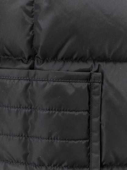 Nylon down jacket with virgin wool inserts thumbnail