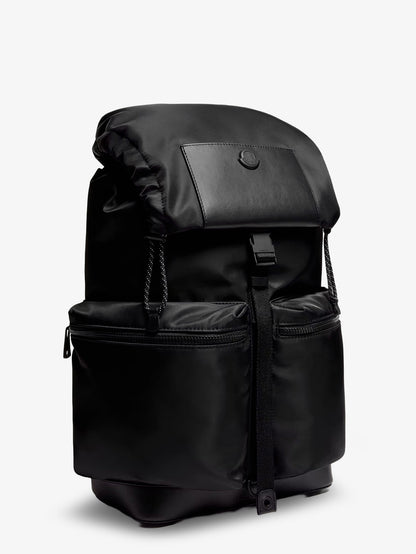 Kenton Drill nylon backpack with logo patch thumbnail