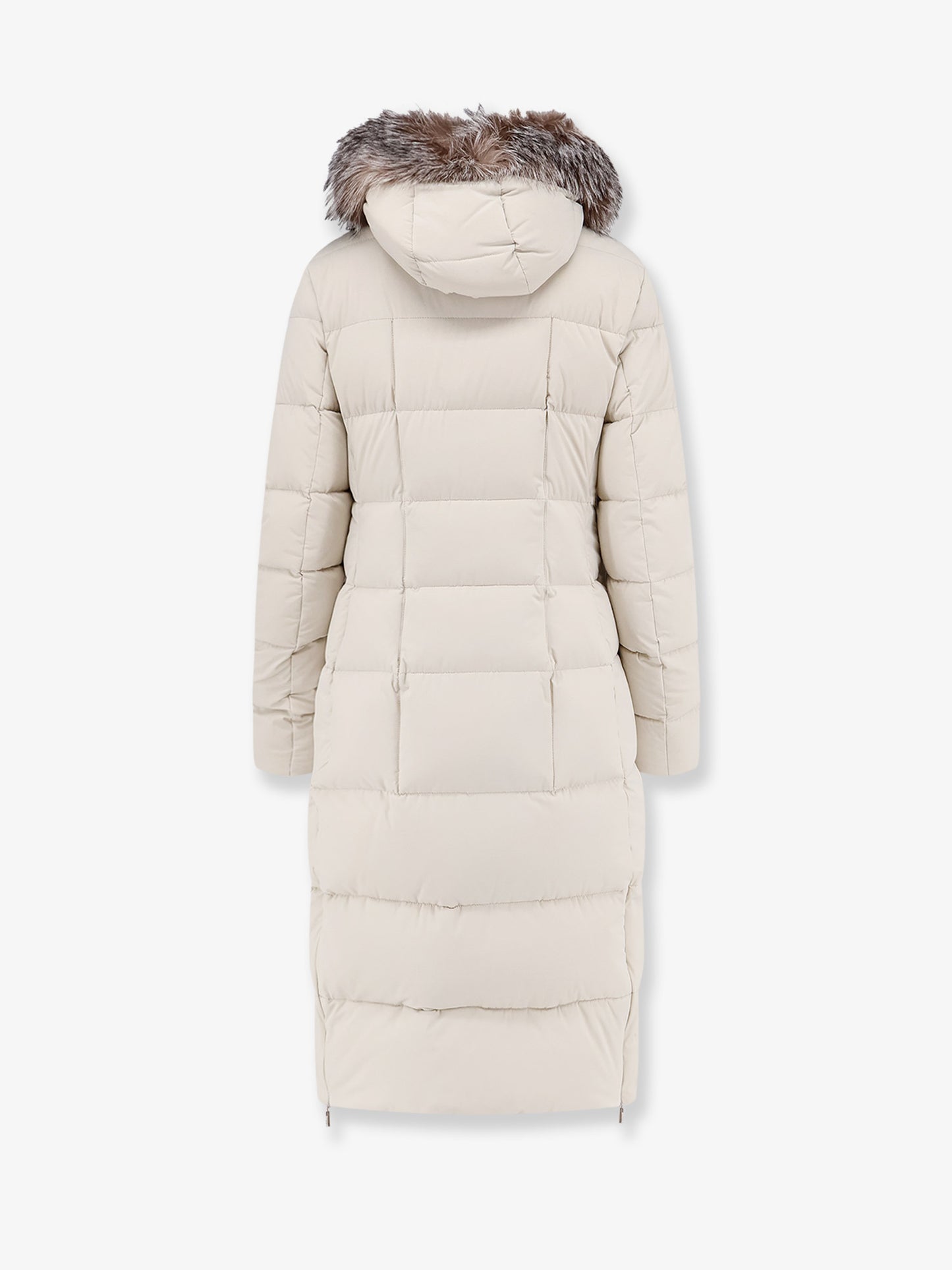 Zagar-Kn water-repellent stretch fabric long down coat