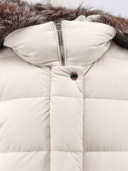 Zagar-Kn water-repellent stretch fabric long down coat thumbnail
