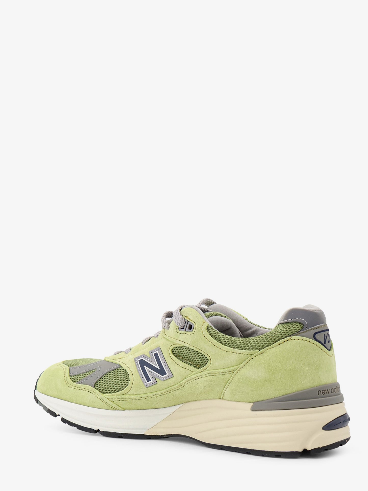 Mesh and suede sneakers with side logo