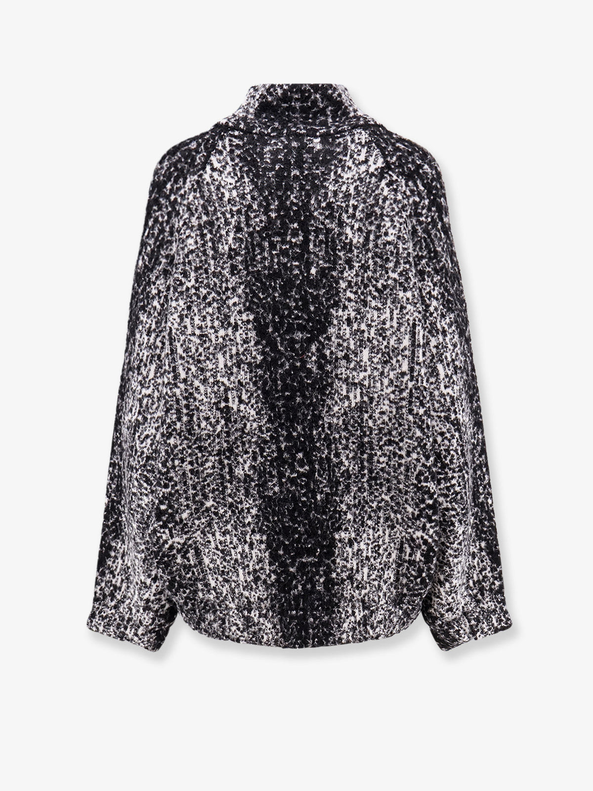 Zip-up knitted bomber jacket