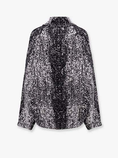 Zip-up knitted bomber jacket thumbnail
