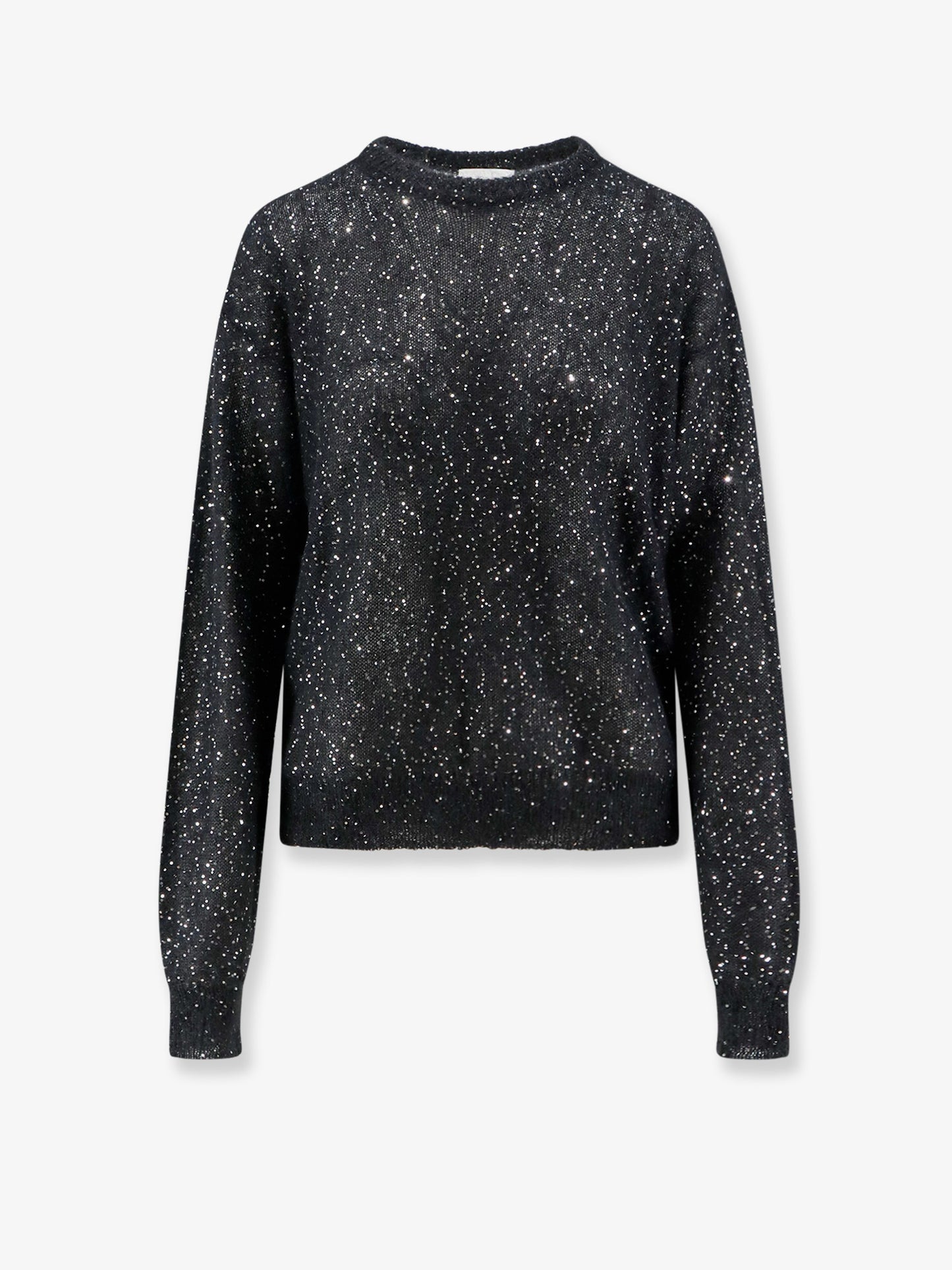 Mohair blend sweater with sequins