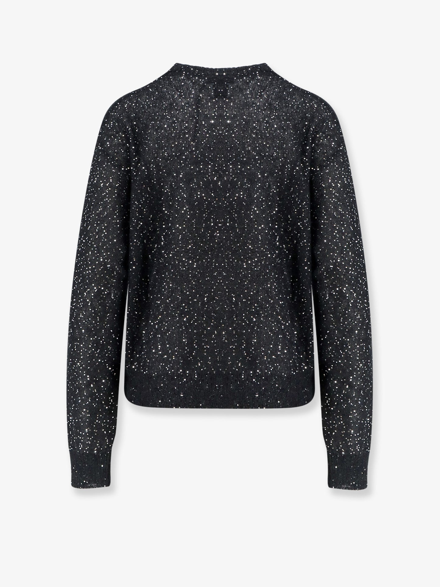 Mohair blend sweater with sequins
