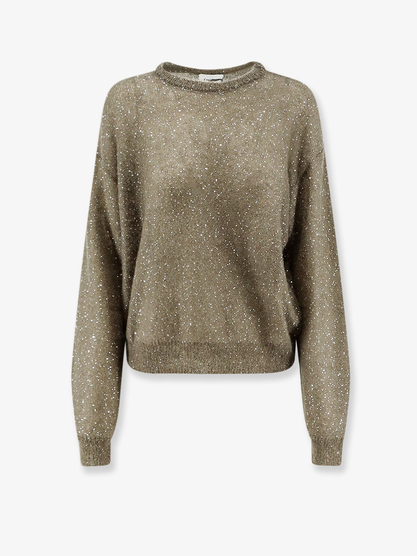 Maglia in misto mohair con paillettes