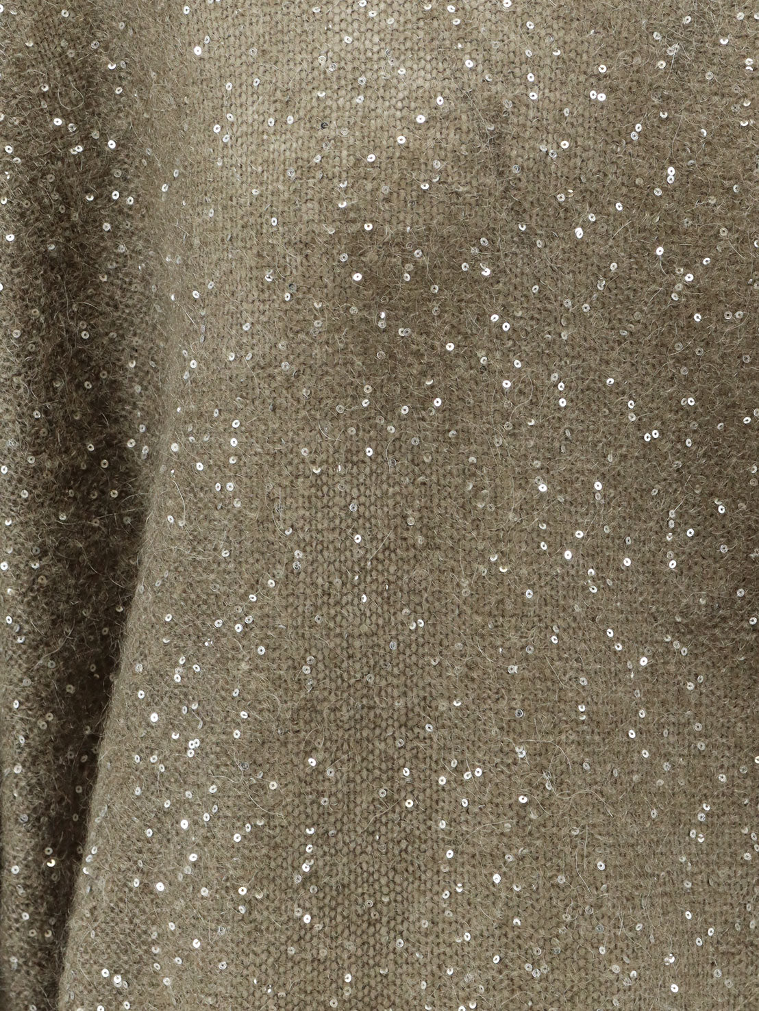 Maglia in misto mohair con paillettes