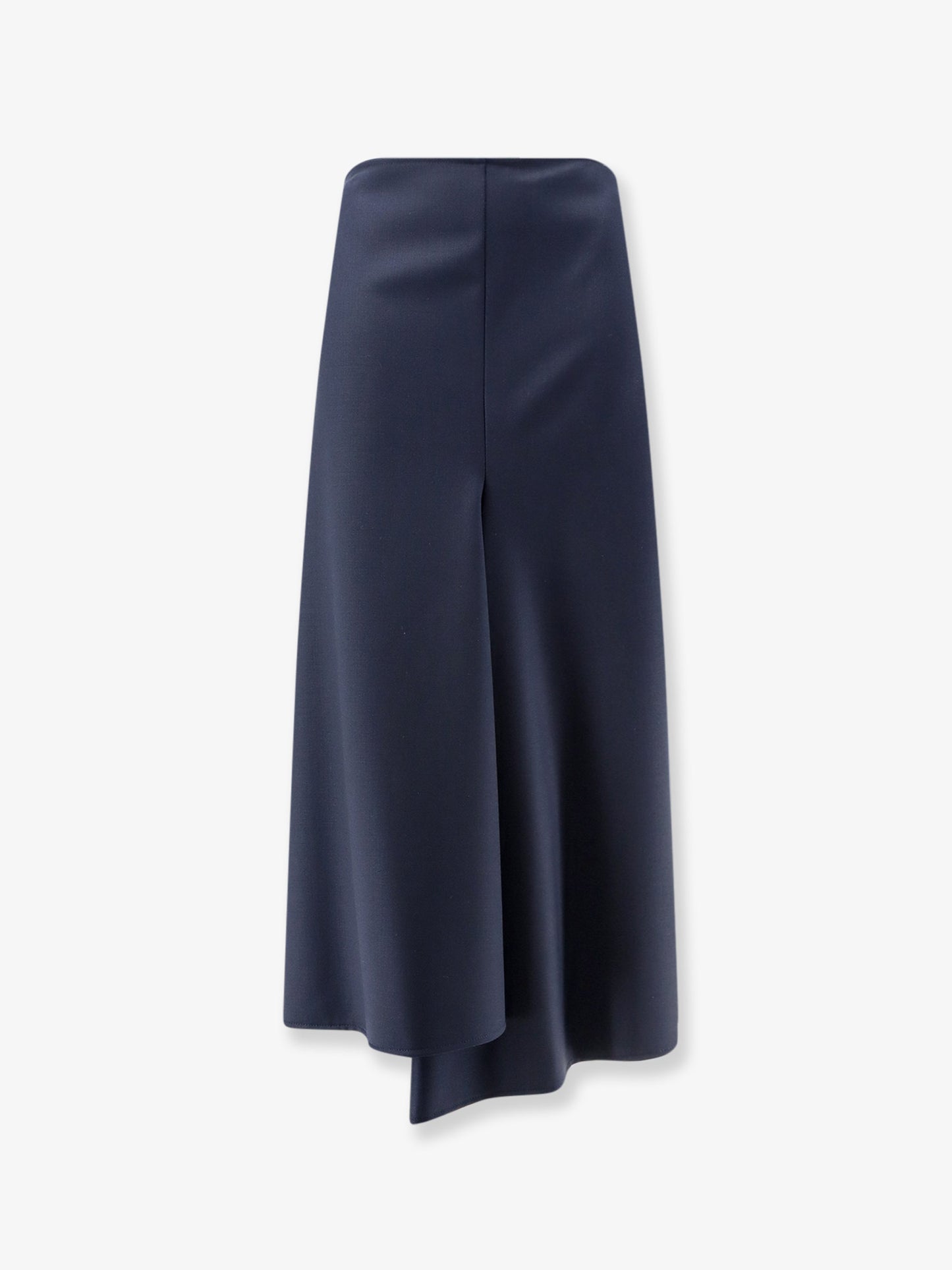 Wool blend long skirt