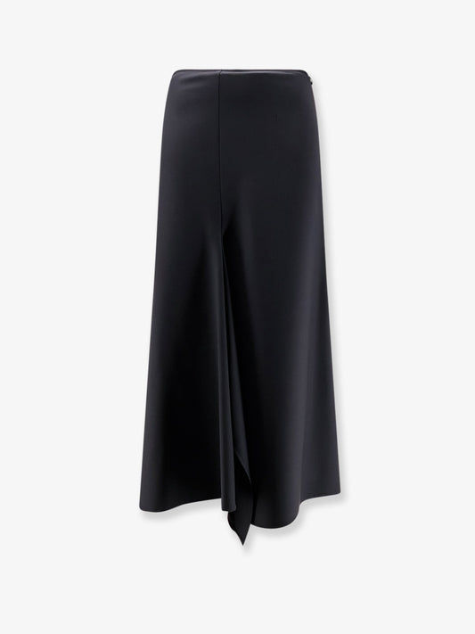 Wool blend long skirt