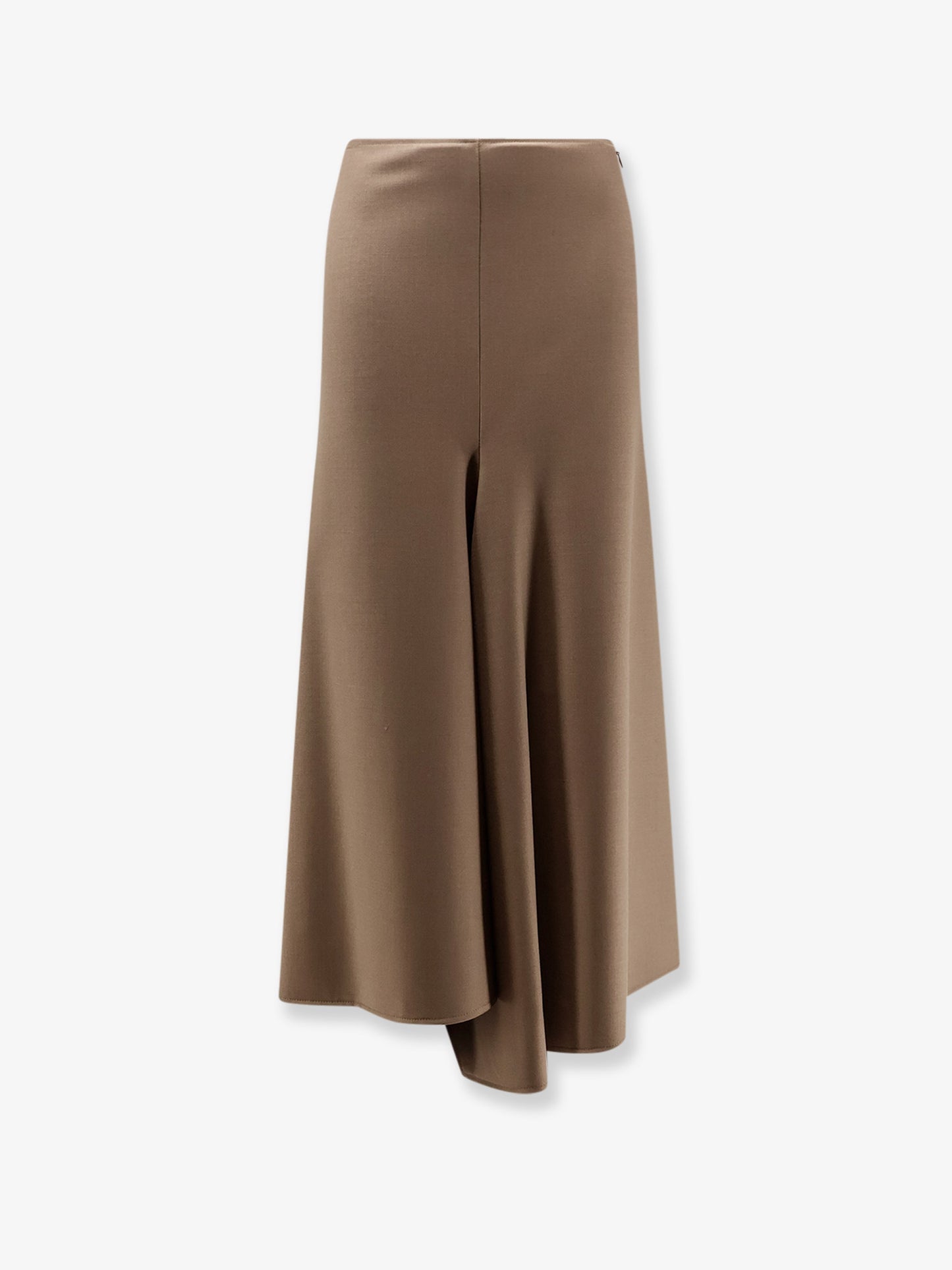 Wool blend long skirt