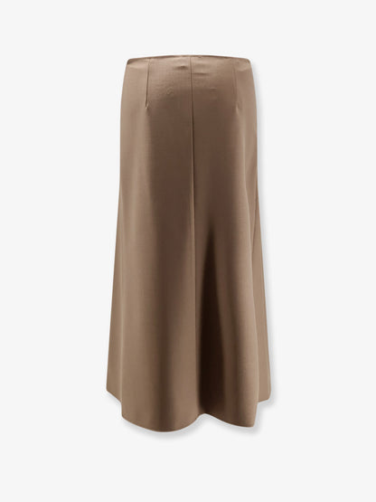 Wool blend long skirt thumbnail