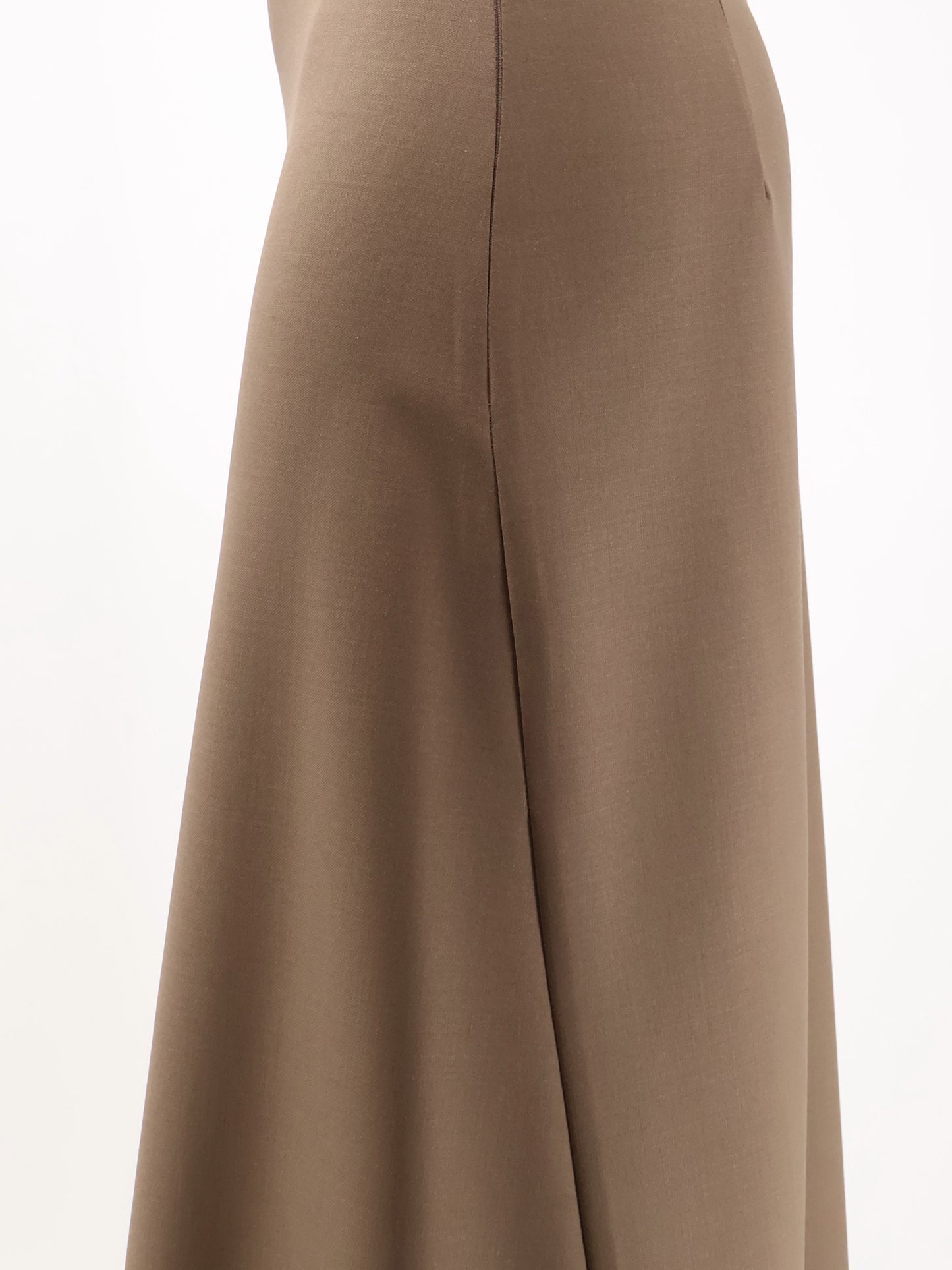 Wool blend long skirt