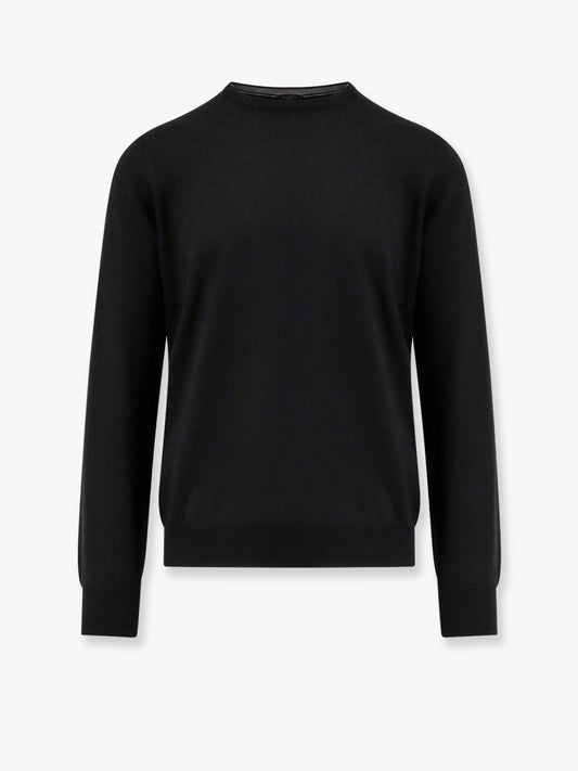 Virgin wool basic sweater