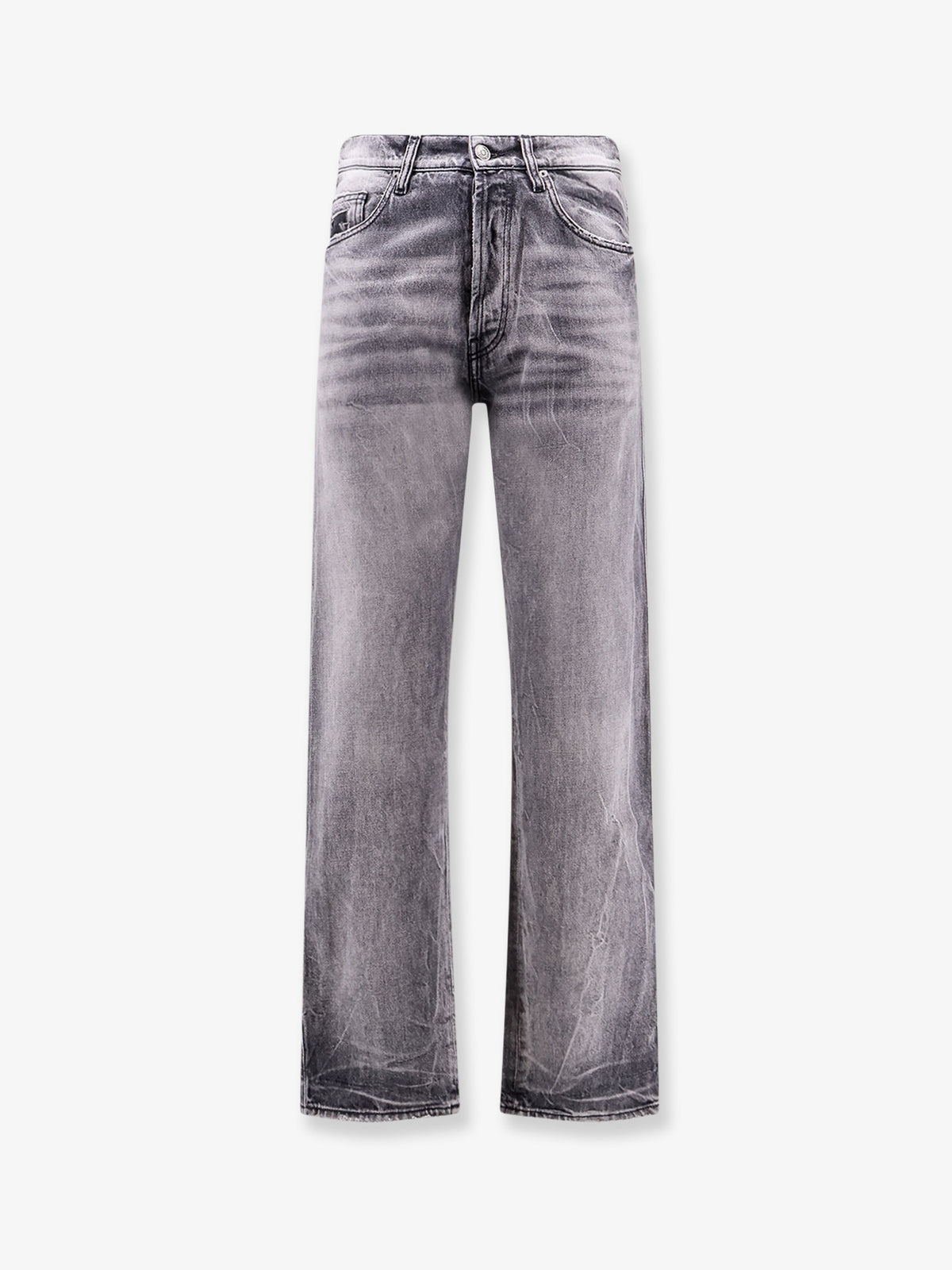 Pantaloni in cotone con effetto washed-out