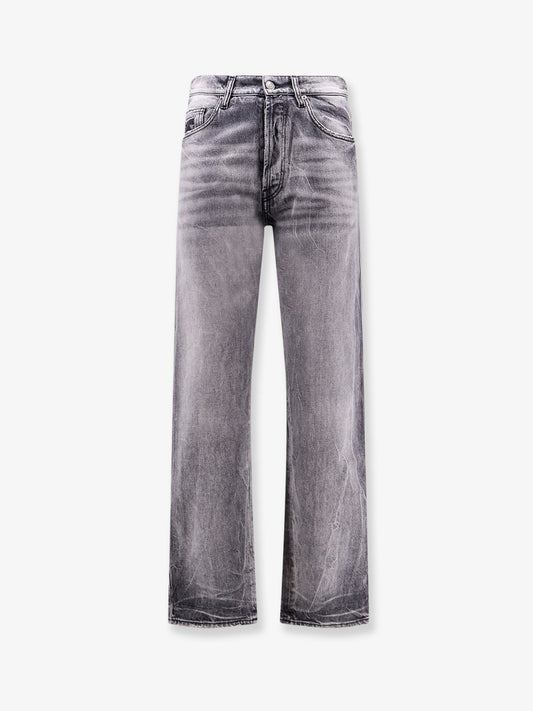 Washed-out cotton trousers