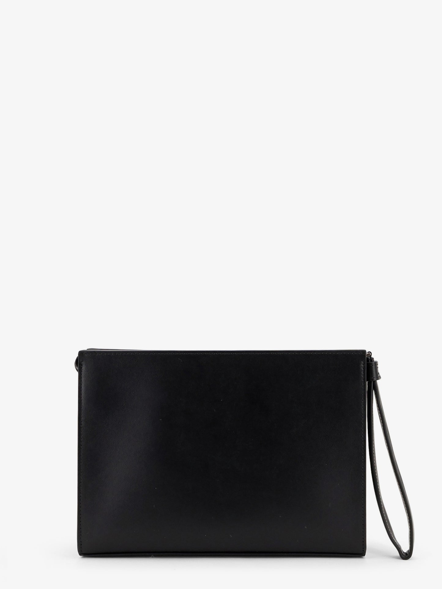 Leather clutch bag